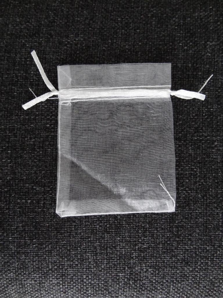 Wit Organza Zakje 7,5X10 CM>Snelle Verzending!<, Ophalen of Verzenden, Zo goed als nieuw, Overige typen, Geboorte of Huwelijk