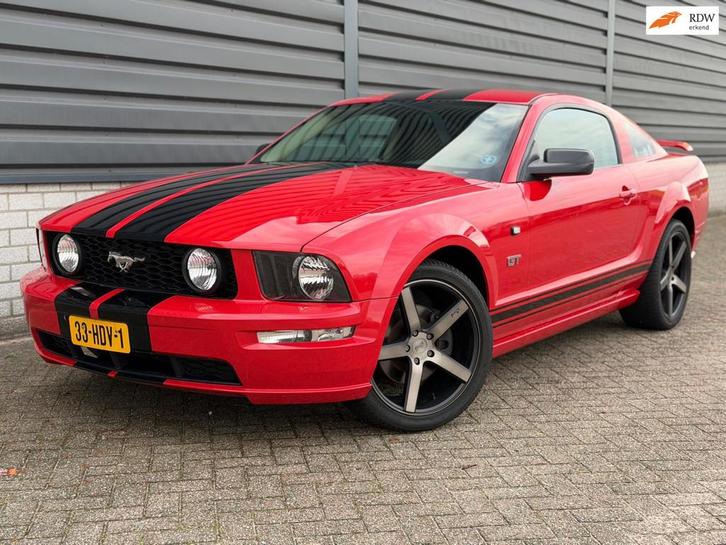 Ford USA Mustang 4.6 V8 GT AUTOMAAT LEER 305PK APK, Auto's, Ford Usa, Bedrijf, Te koop, Mustang, ABS, Airconditioning, Centrale vergrendeling