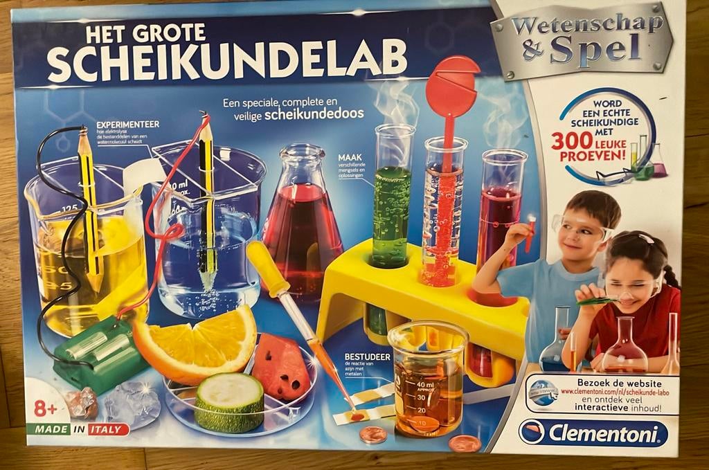 Clementoni Het Grote Scheikundelab, Ophalen of Verzenden, Zo goed als nieuw, Ontdekken