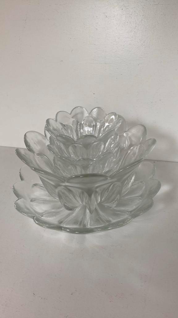 Set tulp schalen, Antiek en Kunst, Antiek | Glas en Kristal, Ophalen