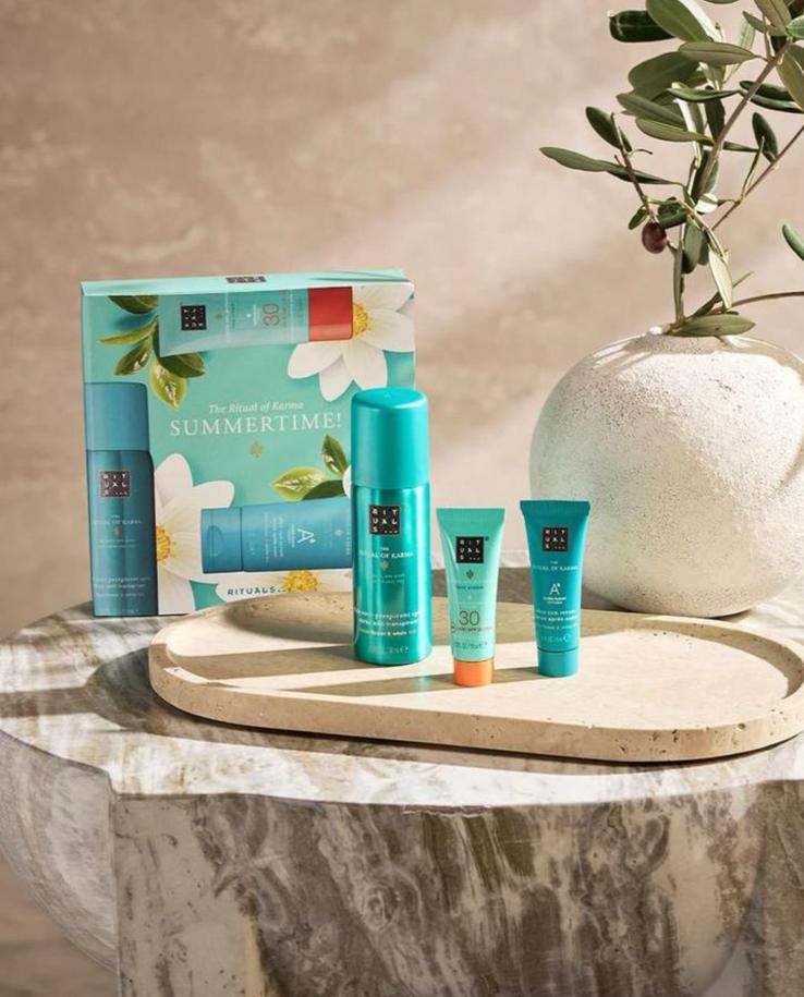 Rituals Karma travel set Summertime 😎🩵 Nieuw!, Ophalen of Verzenden, Nieuw, Zonnebrand of After Sun