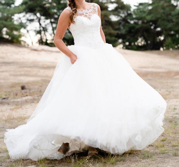 Prachtige Trouwjurk - Droomjurk voor Jouw Dag!, Kleding | Dames, Trouwkleding en Trouwaccessoires, Gedragen, Trouwjurk, Wit, Ophalen of Verzenden