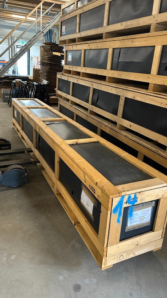 Stevige houten kratten / transportkisten diverse afmetingen, Doe-het-zelf en Verbouw, Kratten en Dozen, Zo goed als nieuw, Krat