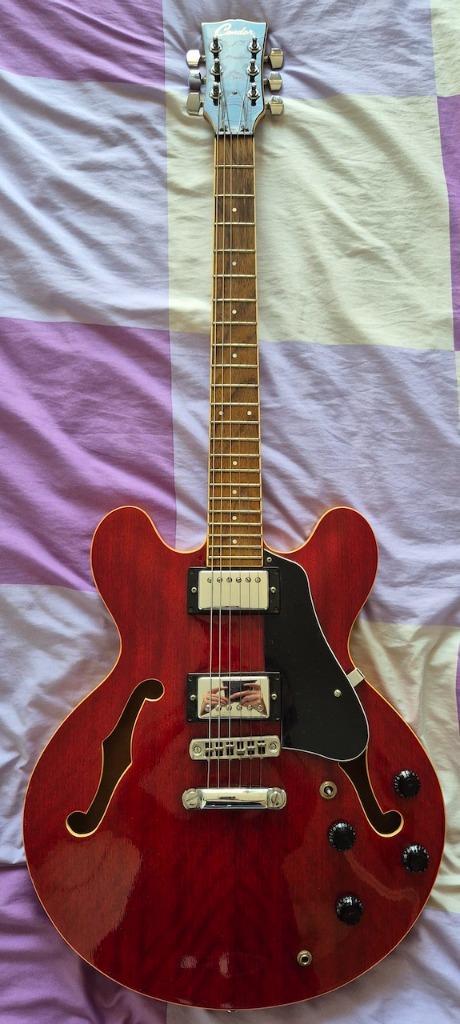 Kopie Gibson model ES-335 onder merknaam Condor., Muziek en Instrumenten, Snaarinstrumenten | Gitaren | Elektrisch, Zo goed als nieuw