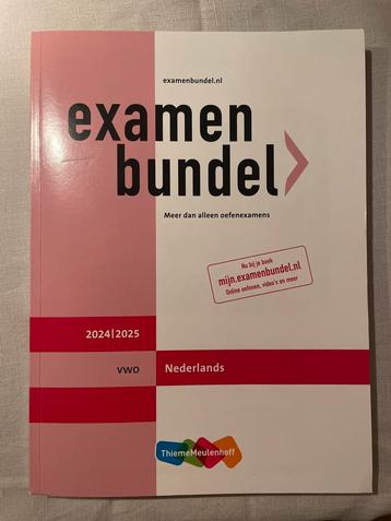 Examenbundel VWO Nederlands 2024-2025 beschikbaar voor biedingen