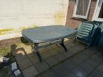 Stevige groene kunststof tuintafel GRATIS, Tuin en Terras, Ophalen, Gebruikt, Rechthoekig, Kunststof