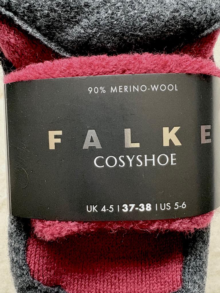 ! Nieuw ! _ Falke Cosyshoe 37-38 Bordeaux Rood, Nieuw, Pantoffels of Sloffen, Rood, Falke