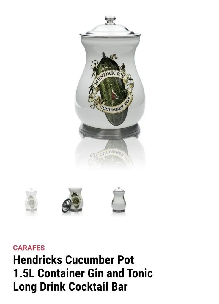 Hendricks cumcumber komkommer pot, Ophalen of Verzenden