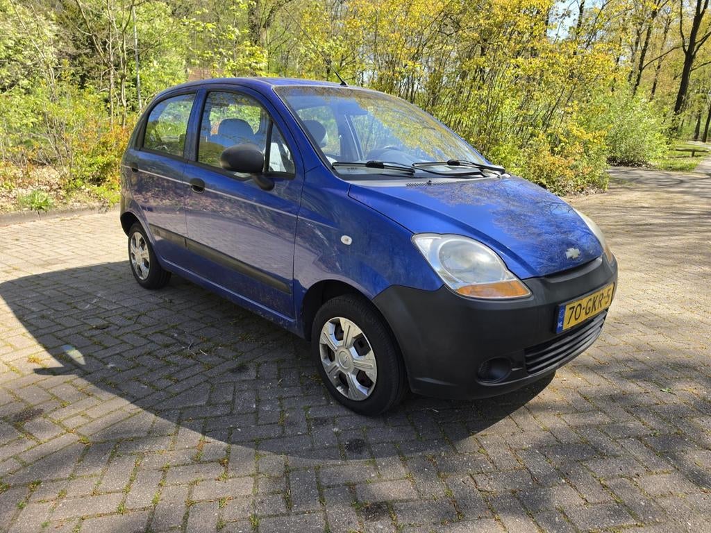 Chevrolet Matiz 0.8 2008 Blauw, Auto's, Voorwielaandrijving, Stof, Blauw, Origineel Nederlands
