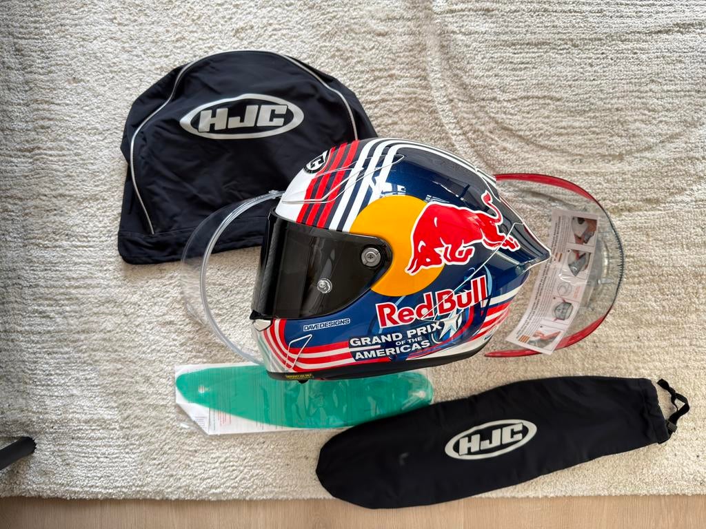 HJC RPHA 1 RedBull Austin GP, Ophalen of Verzenden, Tweedehands, Integraalhelm, HJC