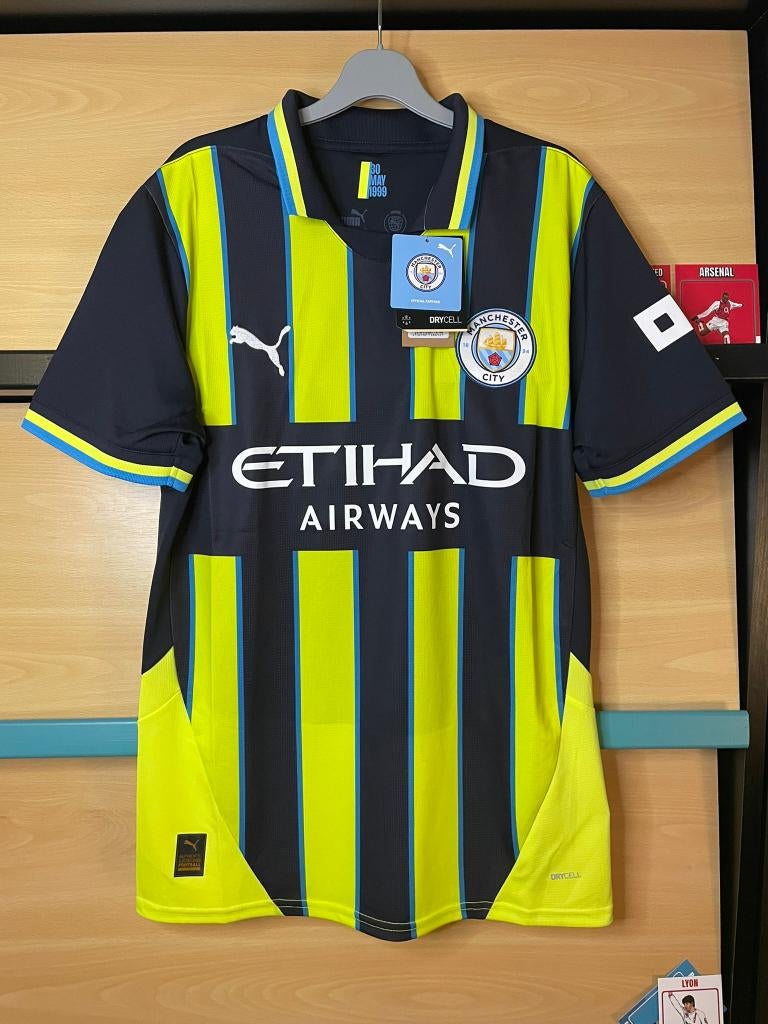 Manchester City Puma Voetbalshirt 24/25 Away Nieuw Maat S, Puma, Geel, Nieuw, Ophalen of Verzenden