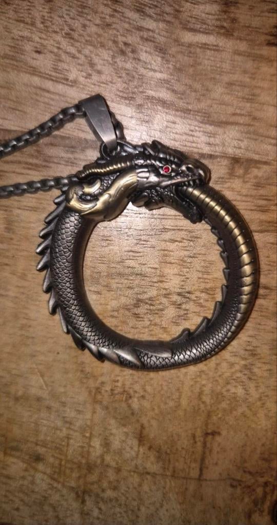 Officiële Anne Stokes: Ouroboros Ketting, Ophalen of Verzenden, Nieuw