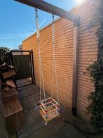 Houten kinderschommel met gekleurde kralen, BIGJIGS, Ophalen of Verzenden, Gebruikt, Schommel