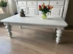 Salontafel met moderne bolpoten, Huis en Inrichting, Tafels | Salontafels, Ophalen, Gebruikt, 100 tot 150 cm, 50 tot 100 cm