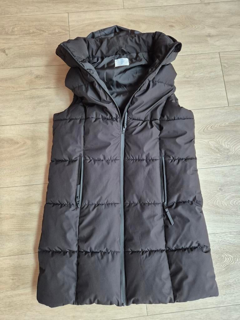 Zwarte bodywarmer met capuchon, Kleding | Dames, Bodywarmers, Ophalen of Verzenden, Nieuw, Zwart