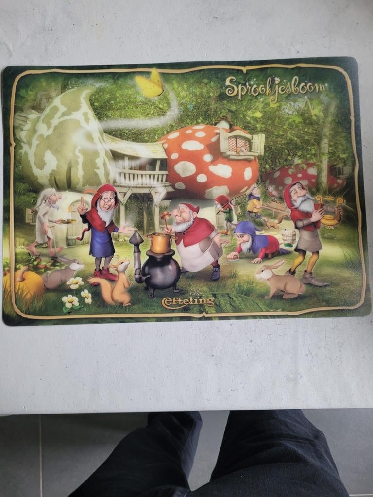 Efteling placemat Sprookjesboom, Ophalen of Verzenden, Zo goed als nieuw, Gebruiksvoorwerp