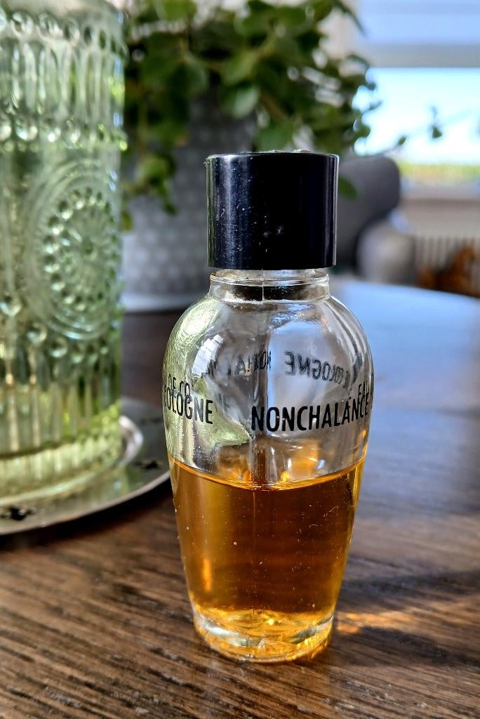 Vintage Nonchalance eau de cologne - miniatuur flesje - jare, Ophalen of Verzenden, Gebruikt, Miniatuur, Gevuld