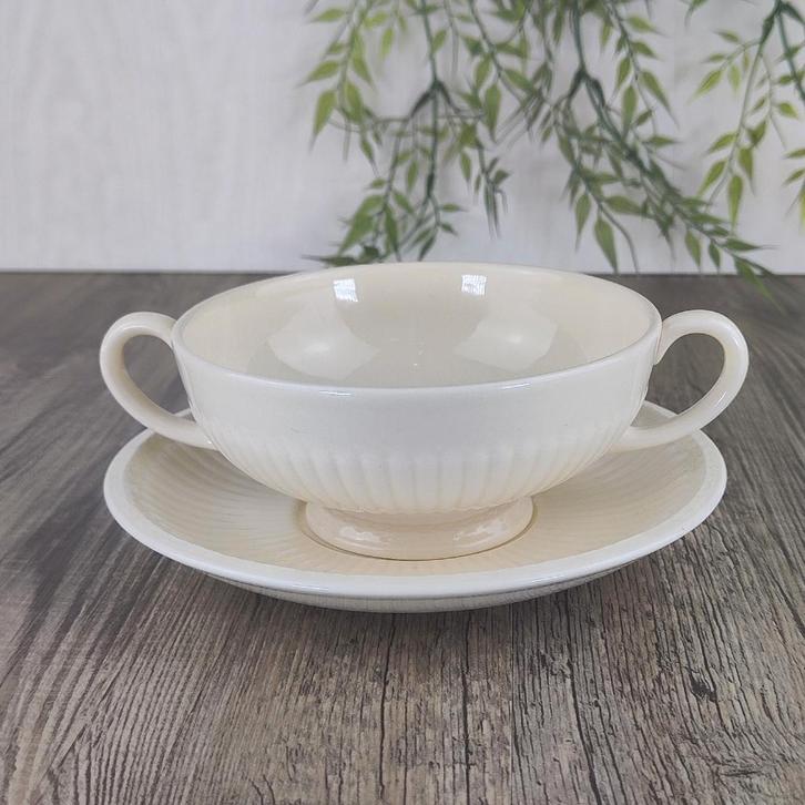 Wedgwood Edme Soepkom met Schotel, Antiek en Kunst, Antiek | Servies los, Ophalen of Verzenden