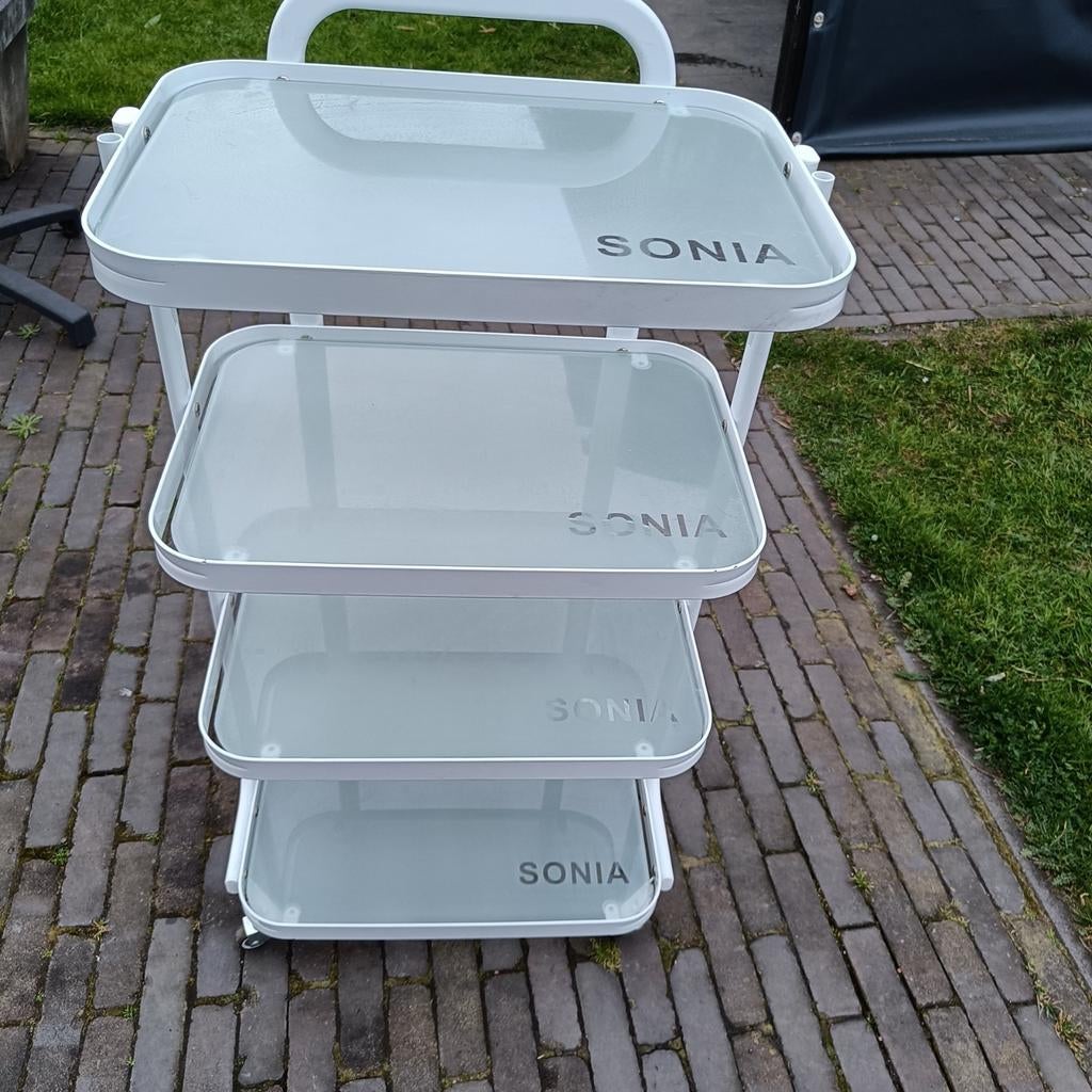 Sonia werktafel, Ophalen, Zo goed als nieuw, 75 cm of meer, 60 cm of meer