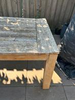 Teak houten tafel 240 x 100, Ophalen of Verzenden, Gebruikt, Rechthoekig, Teakhout