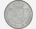 Te koop: Nederlandse zilveren 10 gulden munt uit 1973., Postzegels en Munten, Munten | Nederland, Koningin Juliana, Verzenden