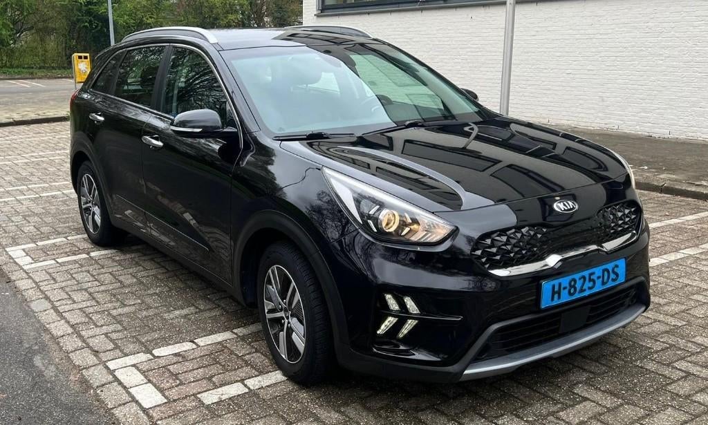Taxi klaar Kia Niro 1.6 GDi Hybrid 141pk Dct6 2020 Zwart, Leder en Stof, Zwart, Origineel Nederlands, 75 €/maand