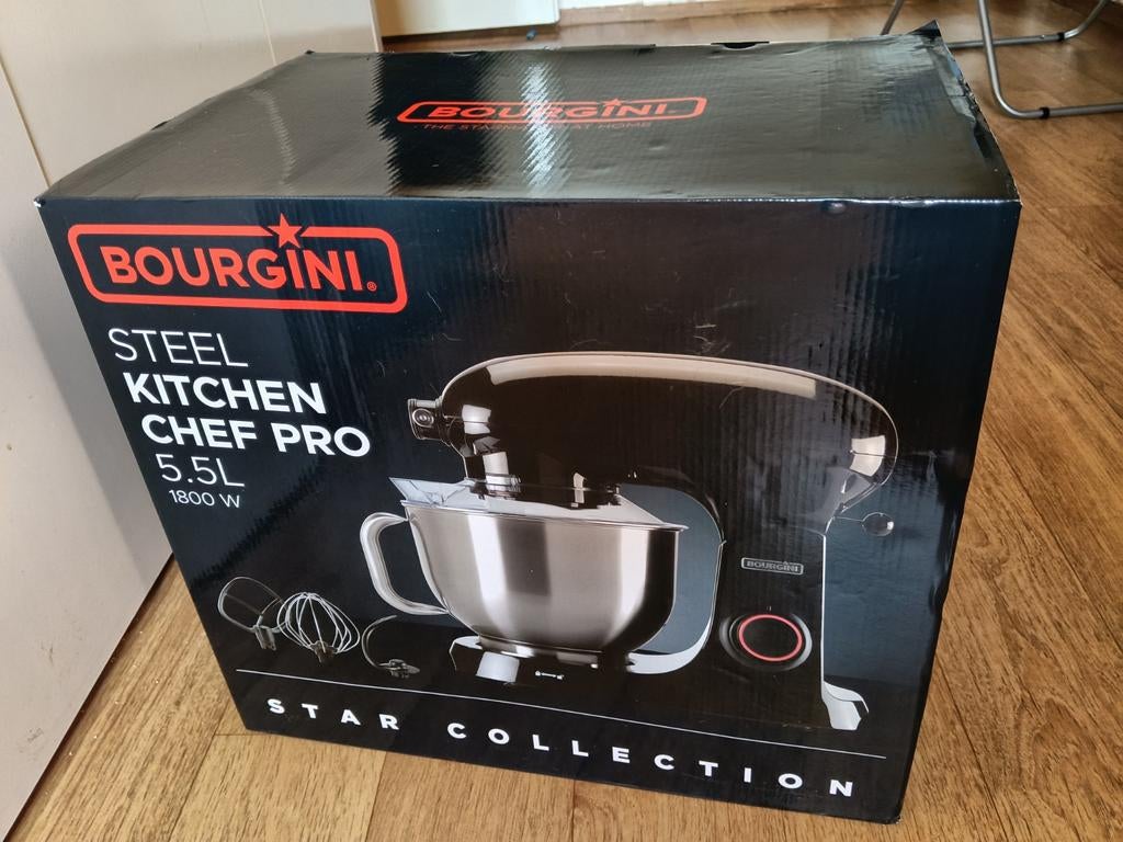 Bourgini Steel Kitchen Chef Pro 5.5L, Ophalen