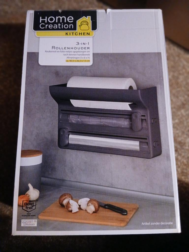Home Creation 3-in-1 Keukenrol- en Foliehouder Nieuw, Ophalen, Nieuw