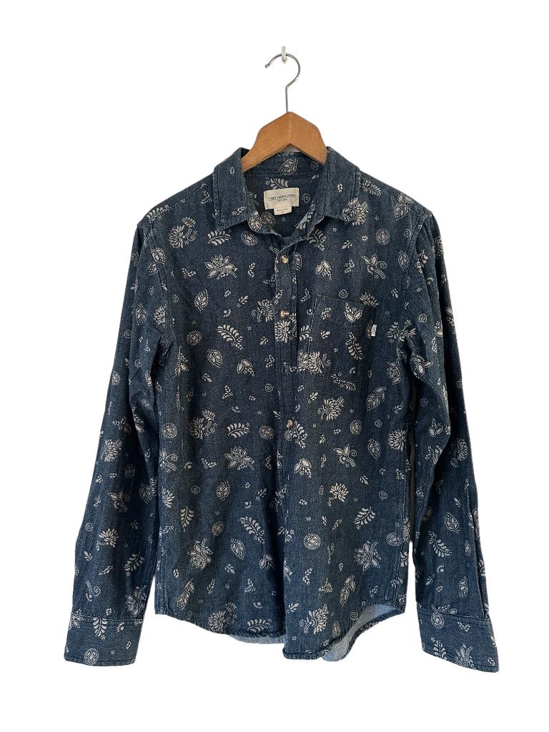 Obey overhemd S, Kleding | Heren, Overhemden, Zo goed als nieuw, Blauw, Ophalen of Verzenden