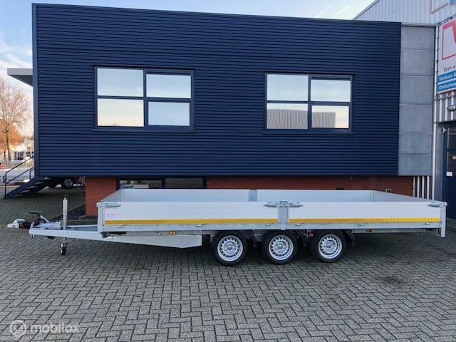 ACTIE! EDUARD 506x200cm en 606x200cm 3-asser plateauwagens, Auto diversen, Aanhangers en Bagagewagens, Nieuw