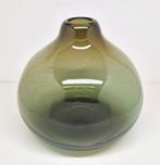 Groene druppelvaas Claude Morin Dieulefit, Frankrijk 1970., Ophalen of Verzenden