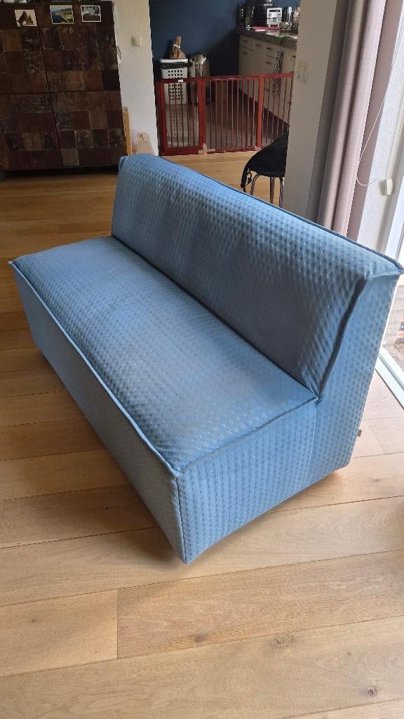 Gelderland Eetkamerbank 6908, Ophalen, Blauw, Zo goed als nieuw, Eén