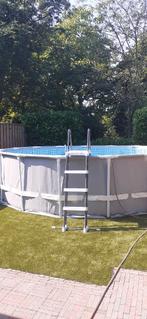 Intex zwembad 4,6x1,22, Tuin en Terras, Rond, 300 cm of meer, Zo goed als nieuw, Ophalen
