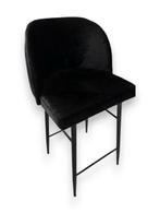 Luxe Velvet Barkrukken Zwart – 72cm – Nieuw, 5 krukken of meer, Met voetsteun, 60 tot 90 cm, Nieuw