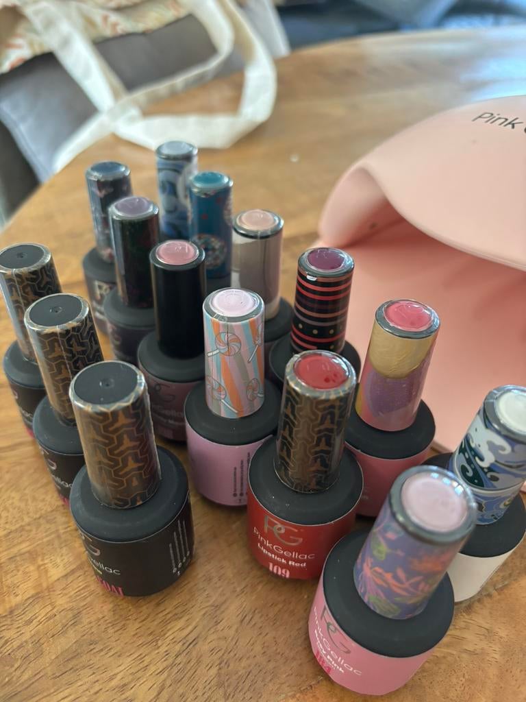 Pink Gellac set, Overige kleuren, Nieuw, Ophalen of Verzenden, Handen en Nagels