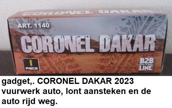 TIM & TOM CORONEL, de DAKAR BUGGY, vuurwerk auto, Verzamelen, Overige Verzamelen, Nieuw, Ophalen of Verzenden