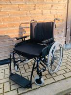 Brede rolstoel 57 cm met kussen in nieuw staat, Ophalen of Verzenden, Inklapbaar, Zo goed als nieuw, Duwrolstoel