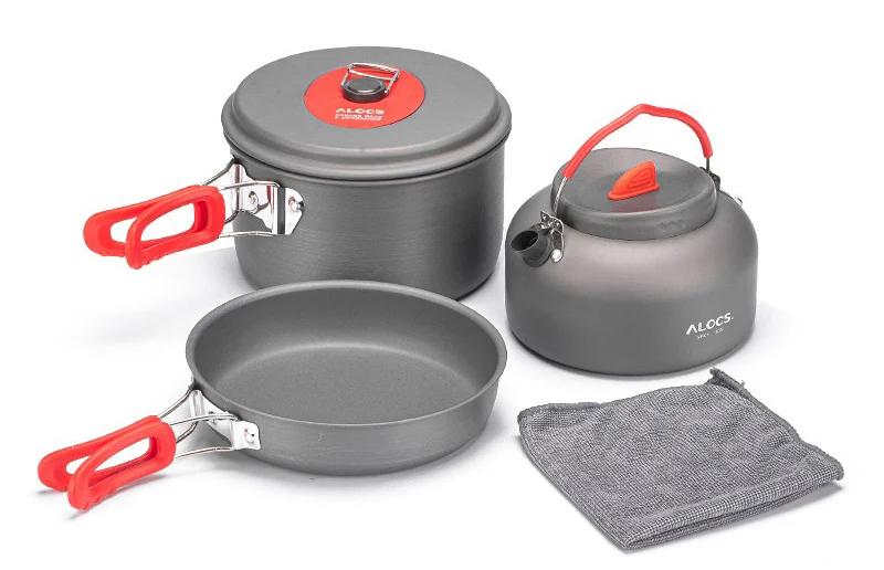 Alocs Lichtgewicht 1-2 persoons Pannenset, Caravans en Kamperen, Kampeeraccessoires, Nieuw, Verzenden