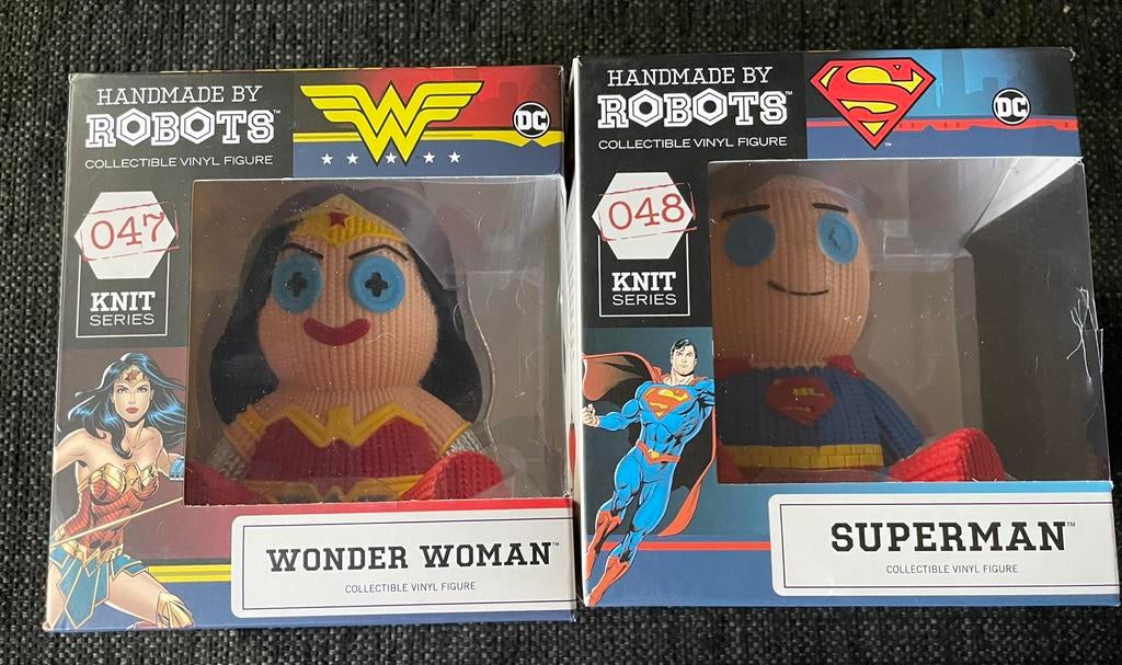 Handmade By Robots: DC wonder woman/ the flash en superman, Ophalen of Verzenden, Nieuw