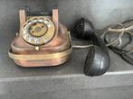 Vintage koperen draaischijf telefoon –  decoratie, Ophalen