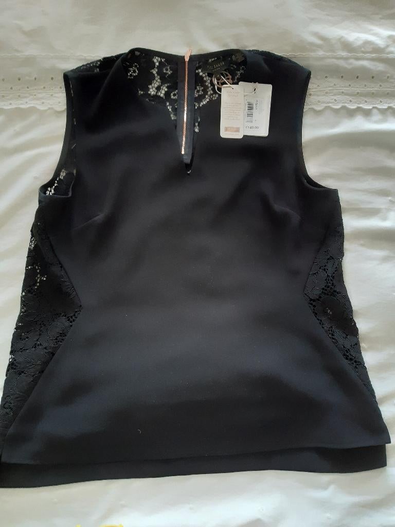 Ted Baker top maat 4 is L kleur zwart nieuw, Zwart, Maat 42/44 (L), Nieuw, Ophalen of Verzenden