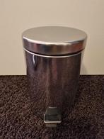 metalen pedaalemmertje, Met pedaal, Ophalen of Verzenden, Zo goed als nieuw, Minder dan 10 liter