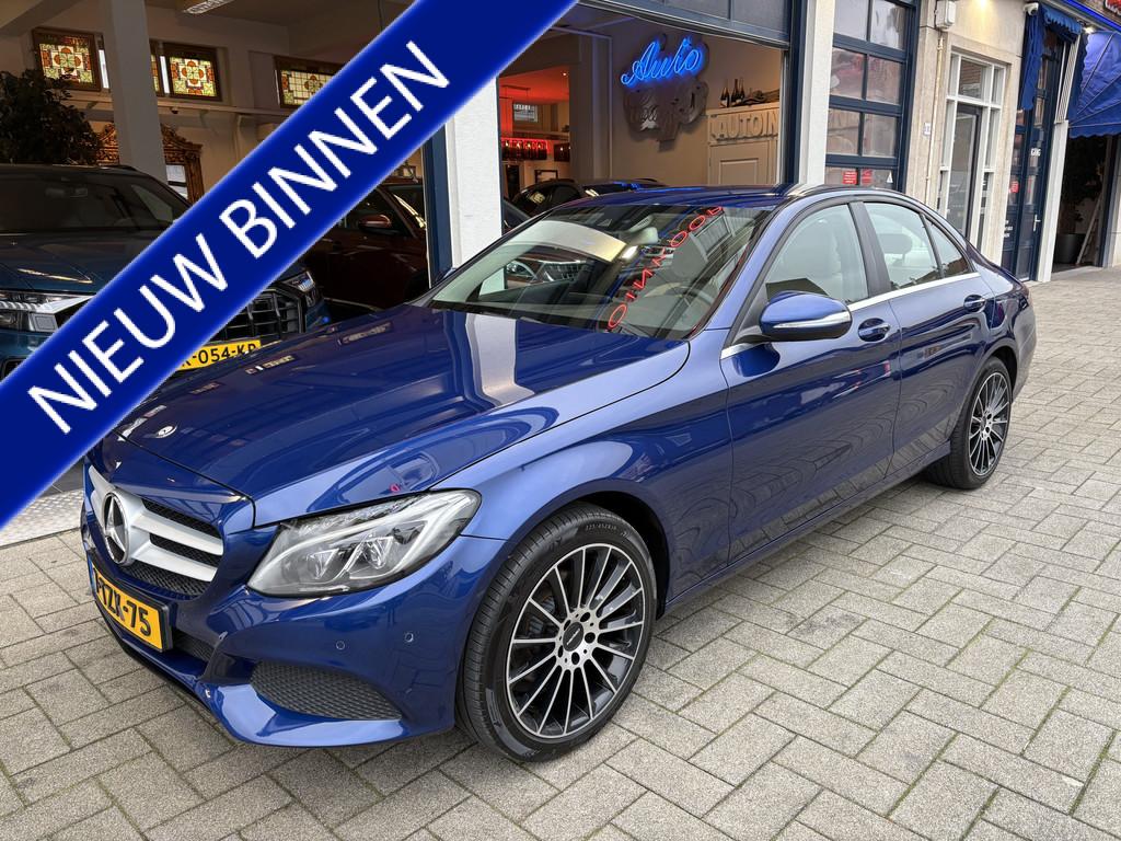 Mercedes-Benz C-Klasse 180 Ambition NL AUTO/TOPSTAAT, Achterwielaandrijving, Gebruikt, Blauw, Bedrijf