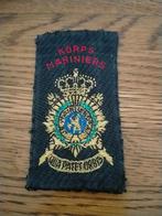 Korps mariniers , jaren 50 patch , Brabants weefsel, Verzenden, Marine, Nederland, Embleem of Badge