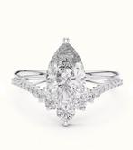 14k Witgoud Ringen 2.42ct Diamant, Wit, Nieuw, Ophalen of Verzenden, 17 tot 18