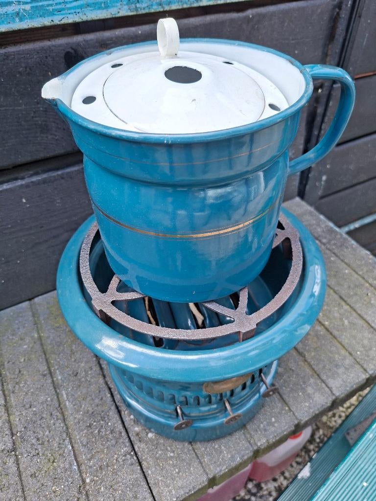 petroleum stel met bijpassende kan, Ophalen of Verzenden