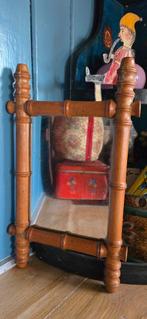 Oude Franse spiegel hout bamboe, Ophalen of Verzenden