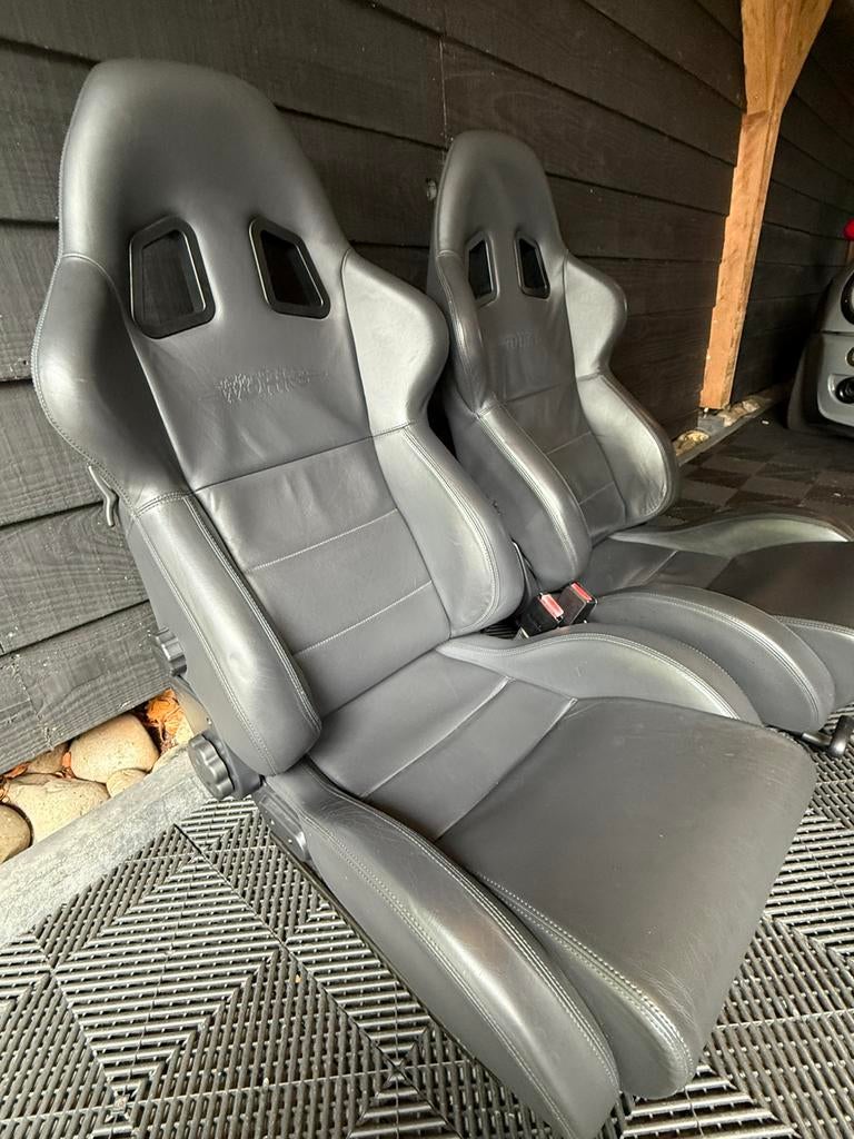 Mini r50 r52 r53 jcw sparco lederen kuipstoelen, Auto-onderdelen, Interieur en Bekleding, Ophalen, Gebruikt, Mini