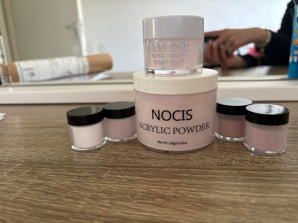 Nagelspullen: Acrylpoeder en Toebehoren (half tot vol), Ophalen, Zo goed als nieuw, Toebehoren, Handen en Nagels