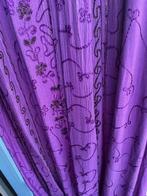 Peacock Lange Hippie Jurk Vintage Paars Maat XL, Paars, Maat 46/48 (XL) of groter, Ophalen of Verzenden, Gedragen